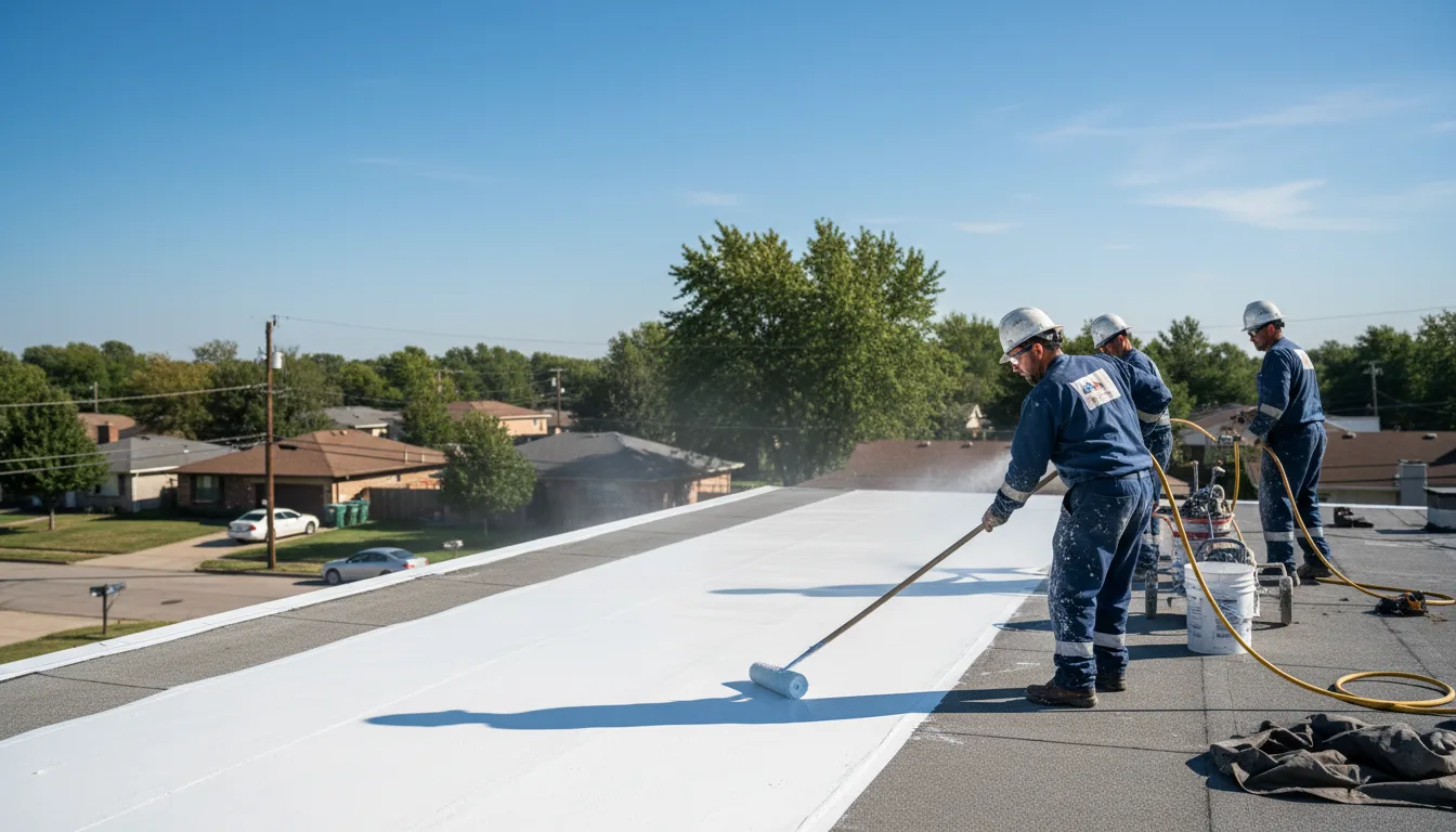 Commercial roof coating in Yolyn, WV near me